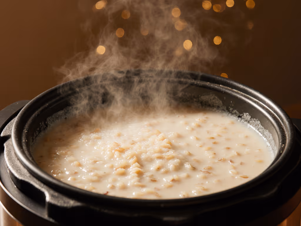 asian_rice_porridge_simmering_in_rice_cooker